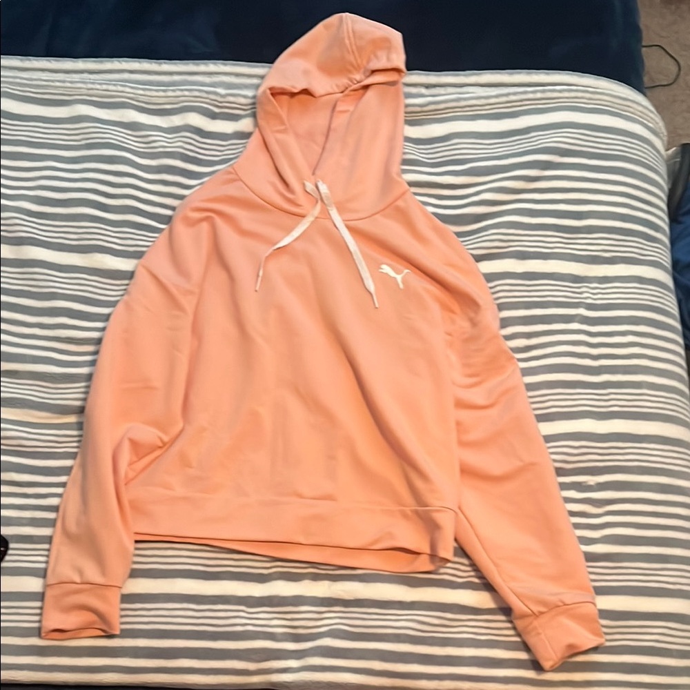 Peach Hoodie with Logo